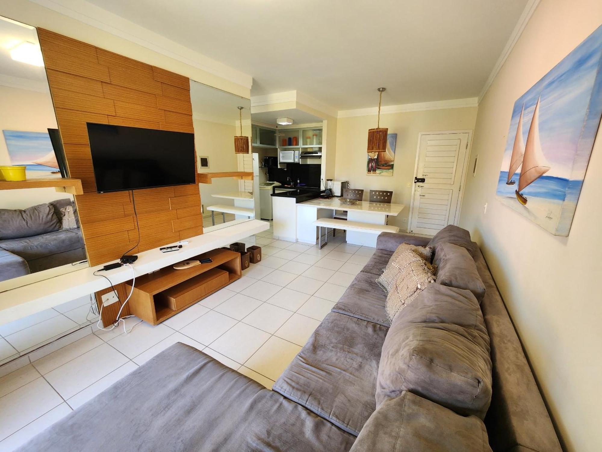 Living - Com 2 Quartos - Pe Na Areia Apartamento Aquiraz